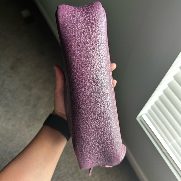 Portland leather good toaster in plum - Picture 4 of 8